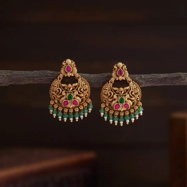 jadau chandbali earring