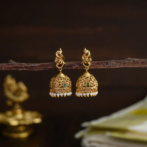Peacock jhumka