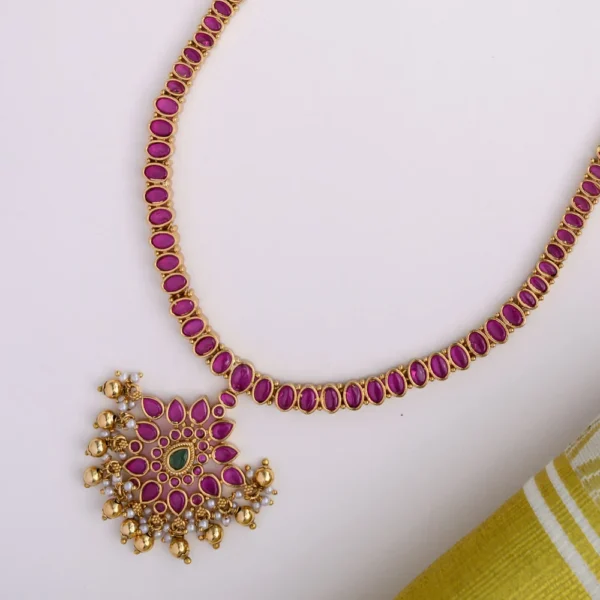 kempu floral haaram - Image 2