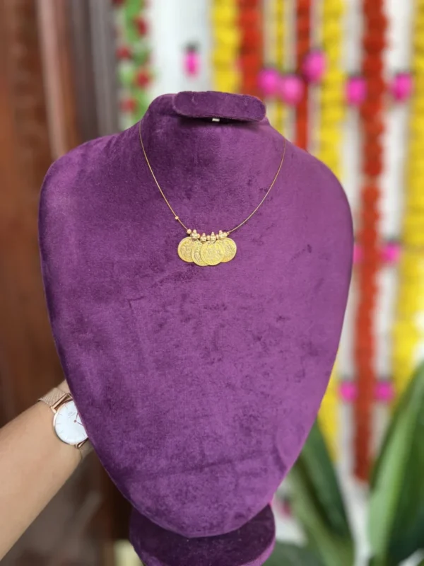 Lakshmi coin invisible chain - 4coins- Gla - Image 2