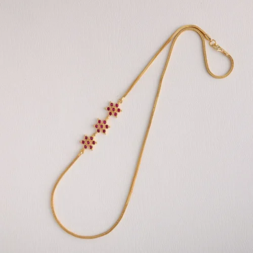 Floral mugappu chain