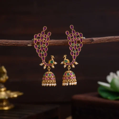 Peacock earcuff- Thaanya