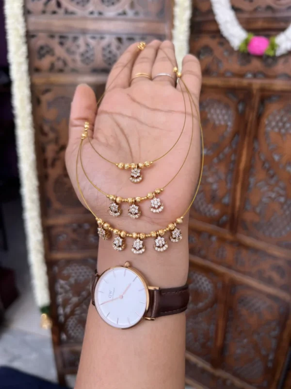 Three layered invisible neckpiece - [sun moon]
