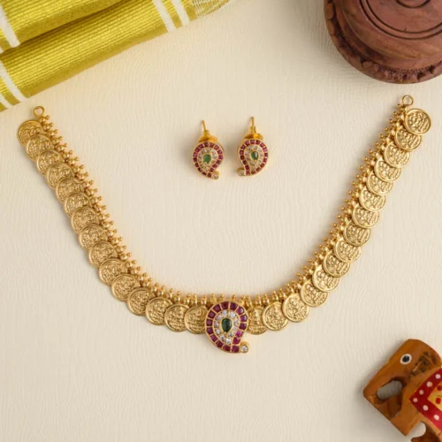 Lakshmi coin neckpiece set