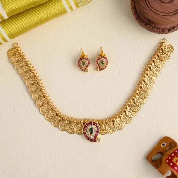 Lakshmi coin neckpiece set