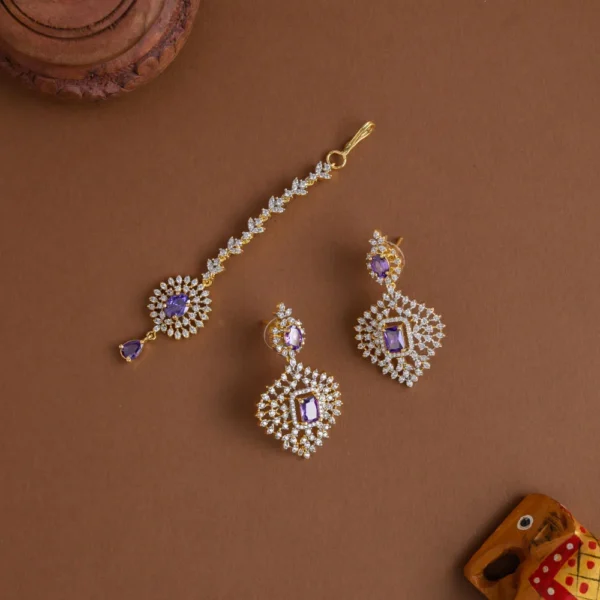 Anushka diamond inspired neckpiece set - Image 2