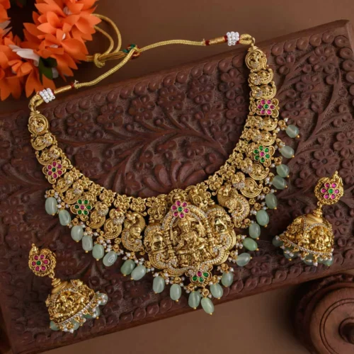 Temple designer nagas neckpiece set