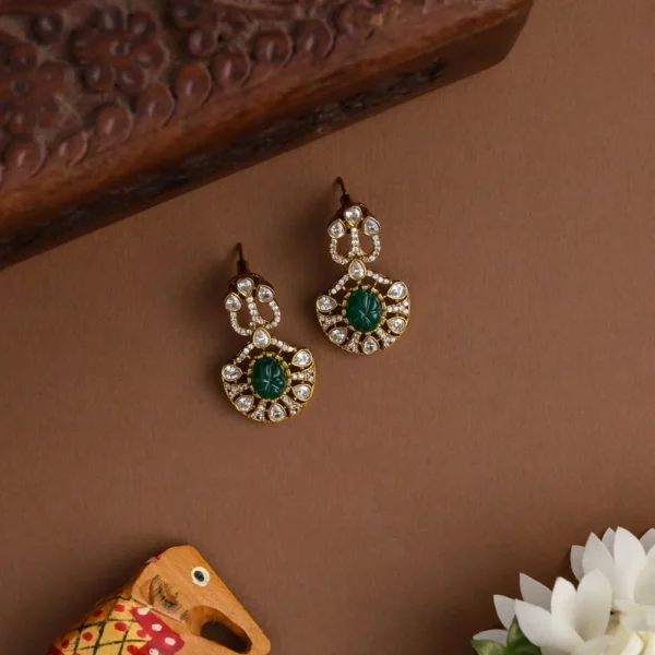 Natural stone Ganesha neckpiece set - Image 2