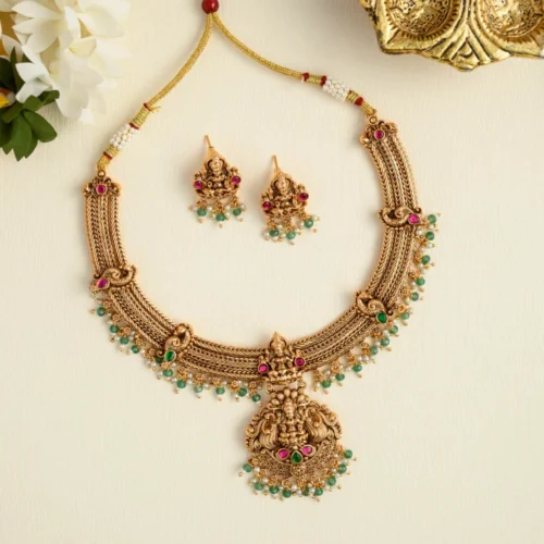 Ridham jadau neckpiece